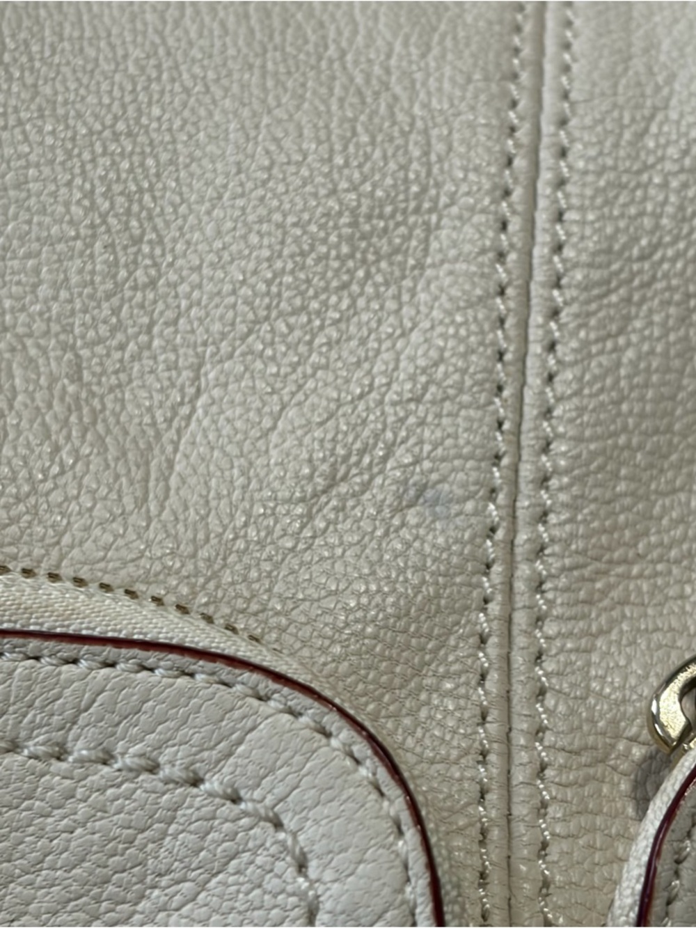 Kate Spade Ginnifer La Casita Hobo Bag Cream Leather Purse Shoulder Bag Pockets - Picture 6 of 14